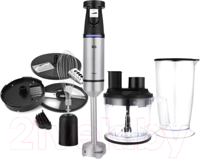 Блендер погружной BQ HB1231SS (черный/сталь) - фото