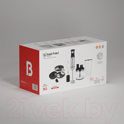 Блендер погружной BQ HB1231SS (черный/сталь)