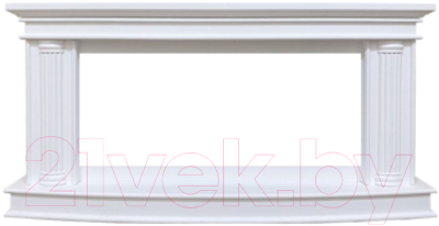 Портал для камина Смолком Deli V42 (бьянко белый) - фото