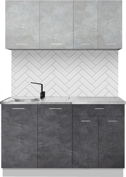 Кухонный гарнитур Артём-Мебель Лана СН-113 без стекла 1.4 - фото