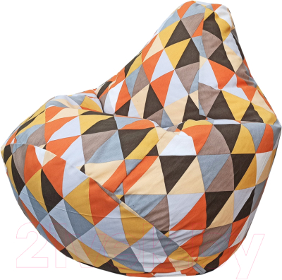 Бескаркасное кресло Flagman Груша Мега Г3.4-06 (ромбик 04) - фото