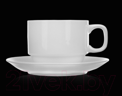 Чашка с блюдцем Chan Wave Classic фк0137