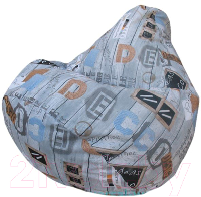 Бескаркасное кресло Flagman Груша Мега Г3.4-20 (декора) - фото