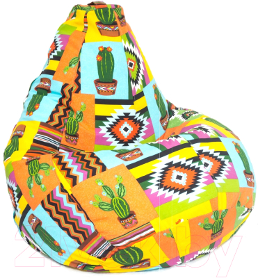 Бескаркасное кресло Flagman Груша Мега Г3.4-45 (кактус) - фото