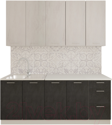 Готовая кухня Артём-Мебель Эльза СН-114 без стекла МДФ 2.0м - фото