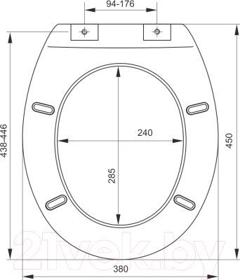 Сиденье для унитаза Bisk Marine 07249