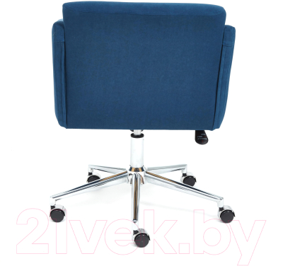 Кресло офисное Tetchair Milan хром/флок (синий 32)