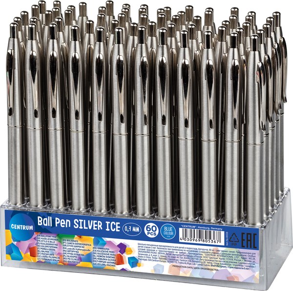 Ручка шариковая Centrum Silver ice / 80536 - фото