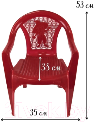 Стул детский Стандарт Пластик Групп 38x35x53.5
