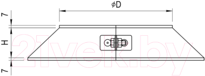 Юбка дымохода Ferrum 430/0.5 Ф200 / f6120
