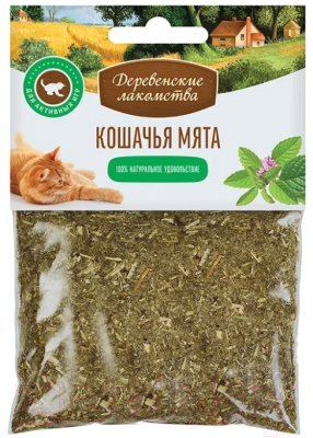 Лакомство для кошек Деревенские лакомства Кошачья мята - фото