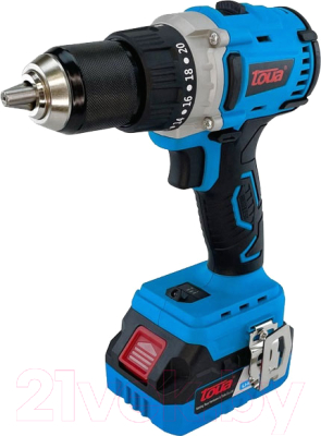 Аккумуляторная дрель-шуруповерт Toua DBLD180-1 (1АКБ+ЗУ) - фото