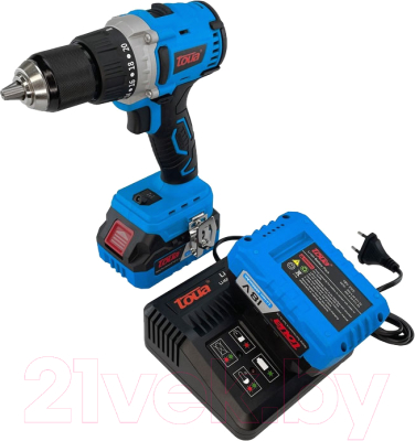 Аккумуляторная дрель-шуруповерт Toua DBLD180-1 (1АКБ+ЗУ)