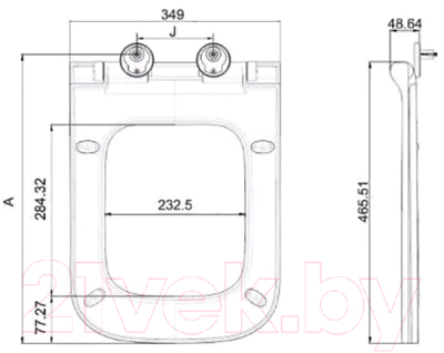 Сиденье для унитаза WeltWasser 2005 GL- WT