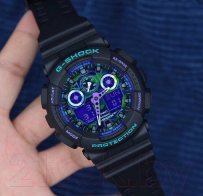 Часы наручные мужские Casio GA-100BL-1A