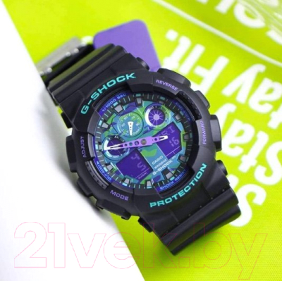 Часы наручные мужские Casio GA-100BL-1A