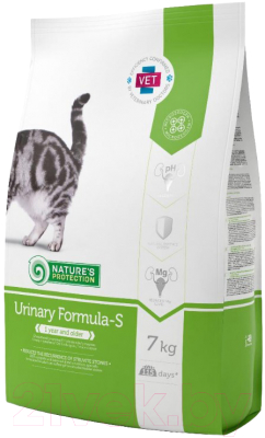 Сухой корм для кошек Nature's Protection Urinary Formula-S Poultry / NPS45771 (7кг) - фото