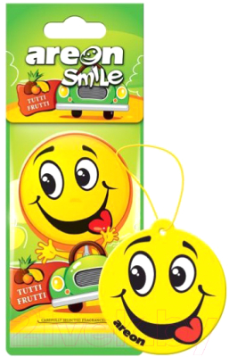 Ароматизатор автомобильный Areon Smile Dry Tutti Frutti / ASD14 - фото