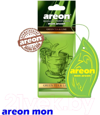 Ароматизатор автомобильный Areon Mon Areon Green tea & Lime / MA36