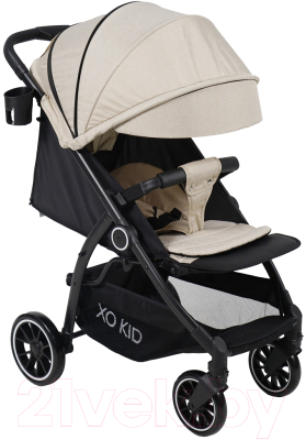 Детская прогулочная коляска Xo-kid Steam Deluxe (бежевый) - фото