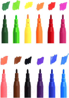 Фломастеры Каляка-Маляка ФКРКМ12