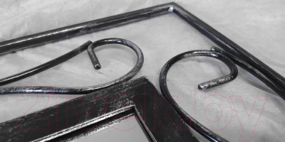 Зеркало Dudo ВЕ-2-2 (черный/серебристый)