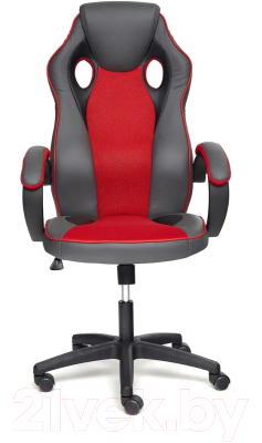 Кресло геймерское Tetchair Racer Gt кожзам/ткань (металлик/красный)