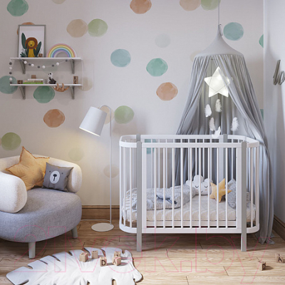 Детская кровать-трансформер Polini Kids Simple 350 / 0003126-16