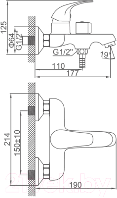 Смеситель Ledeme L3231