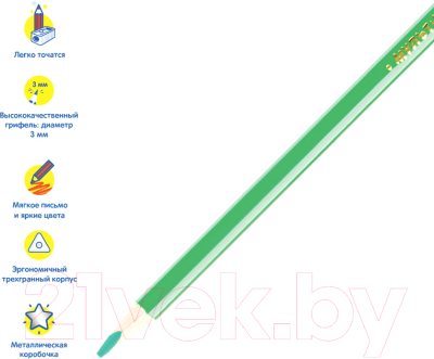 Набор цветных карандашей Мульти-пульти Енот в Исландии / CP_14749