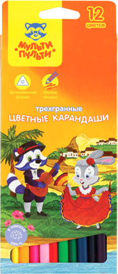 Набор цветных карандашей Мульти-пульти Енот в Испании / CP_10754 - фото
