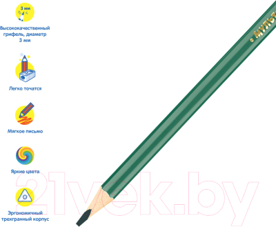 Набор цветных карандашей Мульти-пульти Енот в Испании / CP_10754