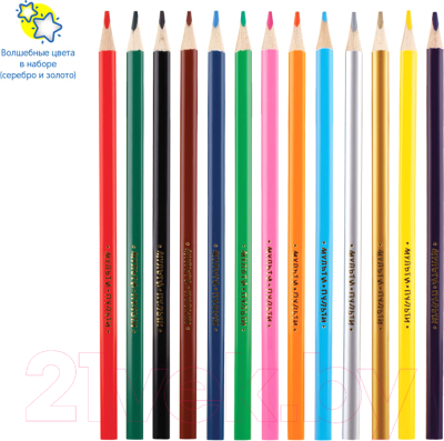 Набор цветных карандашей Мульти-пульти Енот в космосе / CP_29296