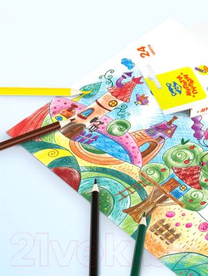 Набор цветных карандашей Мульти-пульти Невероятные приключения / CP_41050