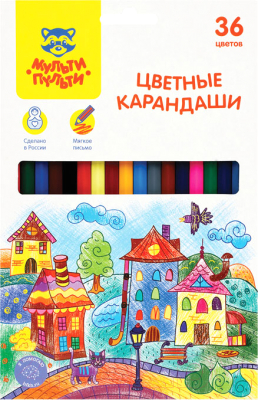 Набор цветных карандашей Мульти-пульти Невероятные приключения / CP_41051 - фото