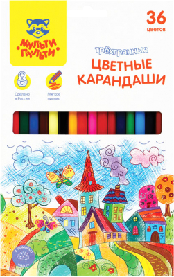 Набор цветных карандашей Мульти-пульти Невероятные приключения / CP_41056 - фото