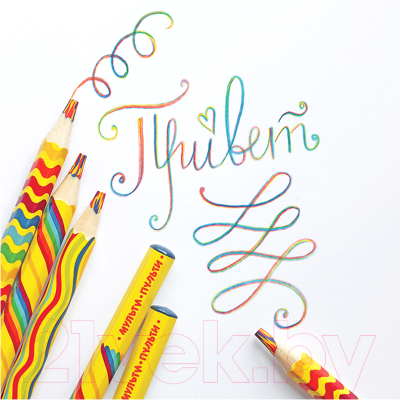 Цветной карандаш Мульти-пульти Енот и радуга / CP_11659