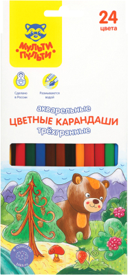 Набор акварельных карандашей Мульти-пульти Невероятные приключения / CP_41151 - фото
