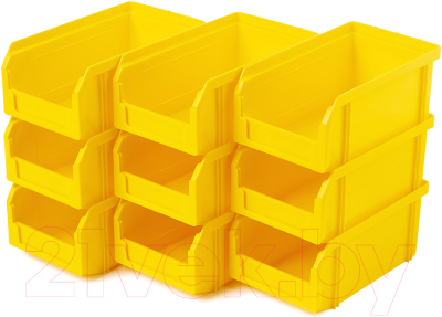 Набор лотков для метизов Стелла-техник V-1-К9 (9шт, желтый) - фото