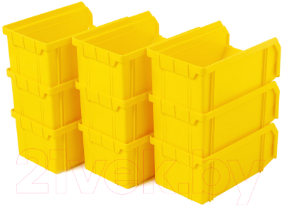 Набор лотков для метизов Стелла-техник V-1-К9 (9шт, желтый)