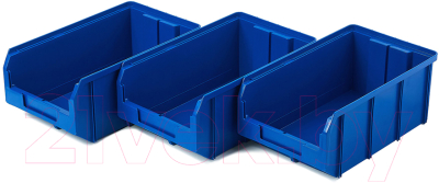 Набор лотков для метизов Стелла-техник V-3-К3 (3шт, синий) - фото