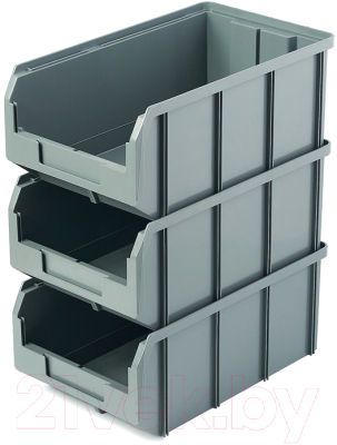 Набор лотков для метизов Стелла-техник V-3-К3 (3шт, серый)