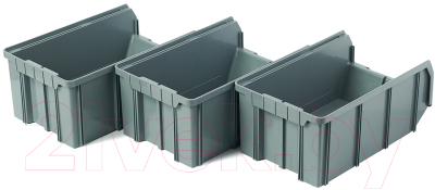 Набор лотков для метизов Стелла-техник V-3-К3 (3шт, серый)