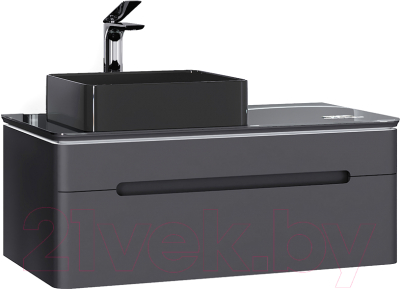 Тумба под умывальник Jorno Shine / Shi.01.100/P/A - фото