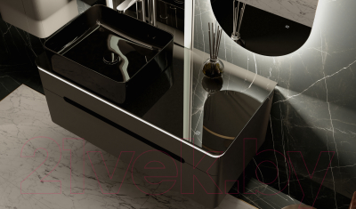 Тумба под умывальник Jorno Shine / Shi.01.100/P/A