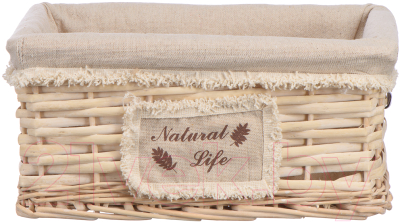 Корзина Natural House Natural Life 280x190x130 / EW-88 XS (натуральный) - фото