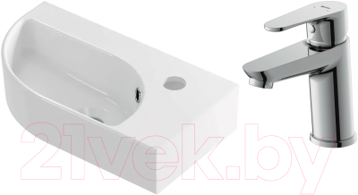 Умывальник со смесителем Cersanit Cameo 45 / S-UM-CAM45/1-w + 63030 - фото