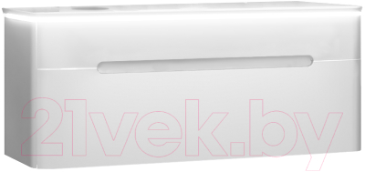 Тумба под умывальник Jorno Shine 90 / Shi.01.90/P/W - фото