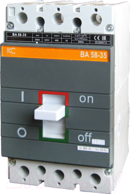 Выключатель автоматический КС ВА 58-35 3Р 100А 35кА - фото
