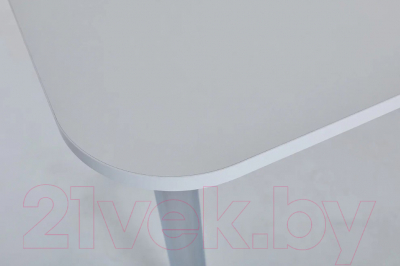 Обеденный стол Senira Р-001-01 (белый матовый/хром)